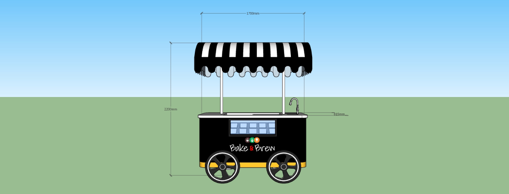 design of Ice cream vending cart
